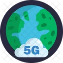 5 G 4 G Communication アイコン