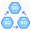 5 G 3 G 4 G Icône