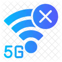 5 G Sin Senal Conexion Icono