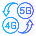 5 G Datos Moviles Flecha Icono