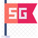 Bandera 5g  Icono