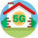 5 G 4 G Comunicacion Icono