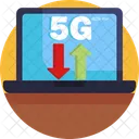 5 G 4 G Comunicacion Icono