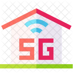 Hogar inteligente 5g  Icono