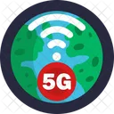 5 G 4 G Communication アイコン