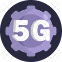 5 G 4 G Communication アイコン