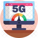 5 G 4 G Comunicacion Icono