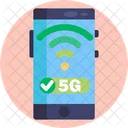 5 G 4 G Communication アイコン