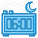 Digital Clock Night Time Process Digital Clock Icône