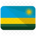 Ruanda Flagge Land Symbol