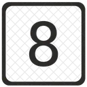 Eight Count Keyboard Icon