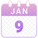 January Date Calendar Icon