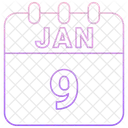 January Date Calendar Icon