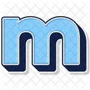 A Letter M Alphabet Icon