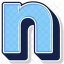 A Letter N Alphabet Icon