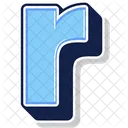 A Letter R Alphabet Icon