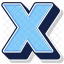 A Letter X Alphabet Icon