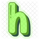 A Letter H Alphabet Symbol