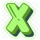 A Letter X Alphabet Symbol