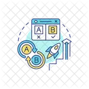 A B Test Social Media Campaign Icon