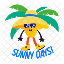 Sunny Days Vacations Holidays Icon