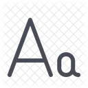 Aa A Buchstabe Symbol