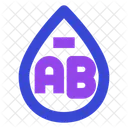 Ab Negative Blood Blood Type Donor Icon