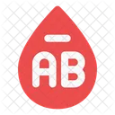 Ab negative blood  Icon