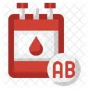 Ab Positive Blood Blood Bag Blood Type Icon