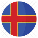 Aland Bandera Pais Icono