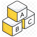 Abc Blocks Abc Learning Basic Education Icon