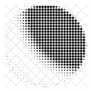 Halftone Circle Radial Radial Halftone Circle Icône