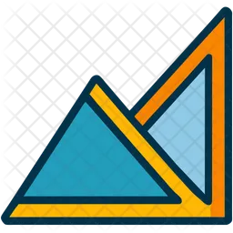 Abstract Shapes With Triangles  Icon