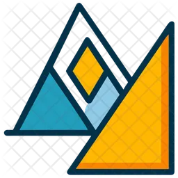 Abstract Shapes With Triangles  Icon