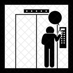 Accès par ascenseur  Icône