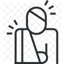 사고 부상 범죄 공중 보건 아이콘
