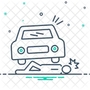 事故死、事故、死亡 アイコン