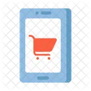 En Ligne Shopping Smartphone Icône