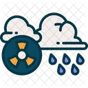 Acid Rain Pollution Icon