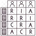 Actor Role Matrix Icon