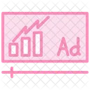 Ad Metrics Duotone Line Icon アイコン