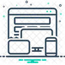 적응형 디자인 반응형 아이콘