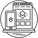 Adaptive Web Development  Icon
