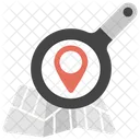 Search A Location Finding Location Navigating Icon