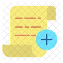 Adicionar documento  Ícone
