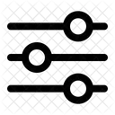 Adjuster Equalizer Mixer Symbol