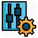 Adjuster Setting Equalizer Setting Gear Symbol