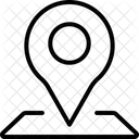 Emplacement Sur Carte Emplacement Pointeur Icône
