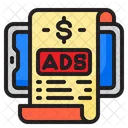 Ads Bill Advertising Bill Bill Icon