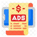 Ads Bill Advertising Bill Bill Icon